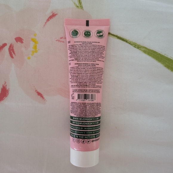 MUDMASKY® Pearl Polish Super Glow Pink Clay Mask - Picture 3 of 3